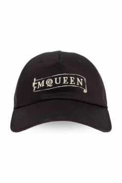 Alexander McQueen CZARNY Czapka z daszkiem