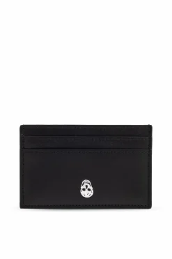 Alexander McQueen CZARNY Skórzane etui na karty