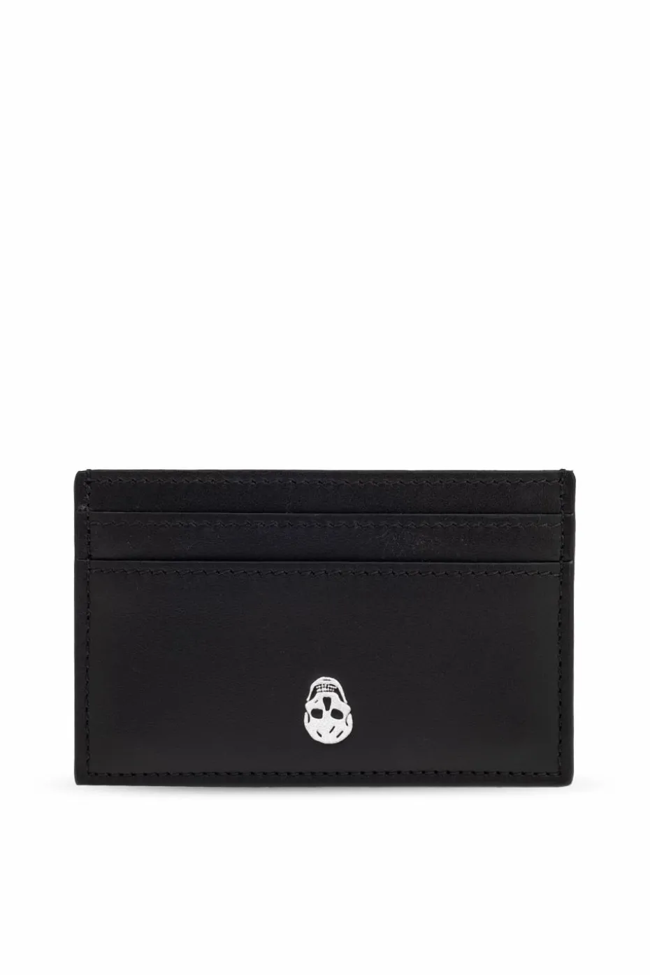 Alexander McQueen CZARNY Skórzane etui na karty