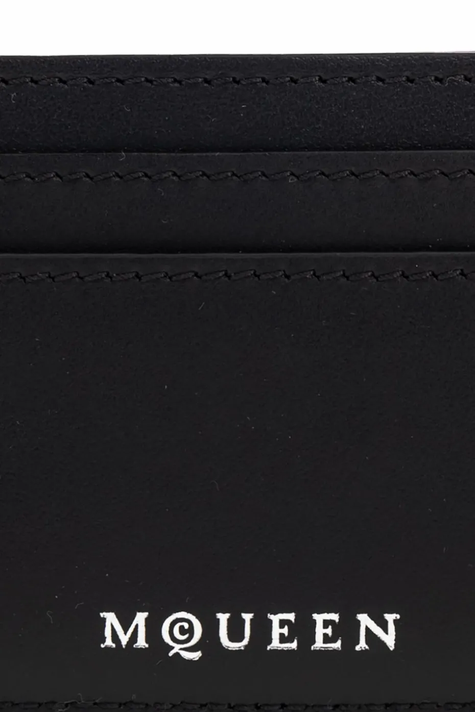 Alexander McQueen CZARNY Skórzane etui na karty