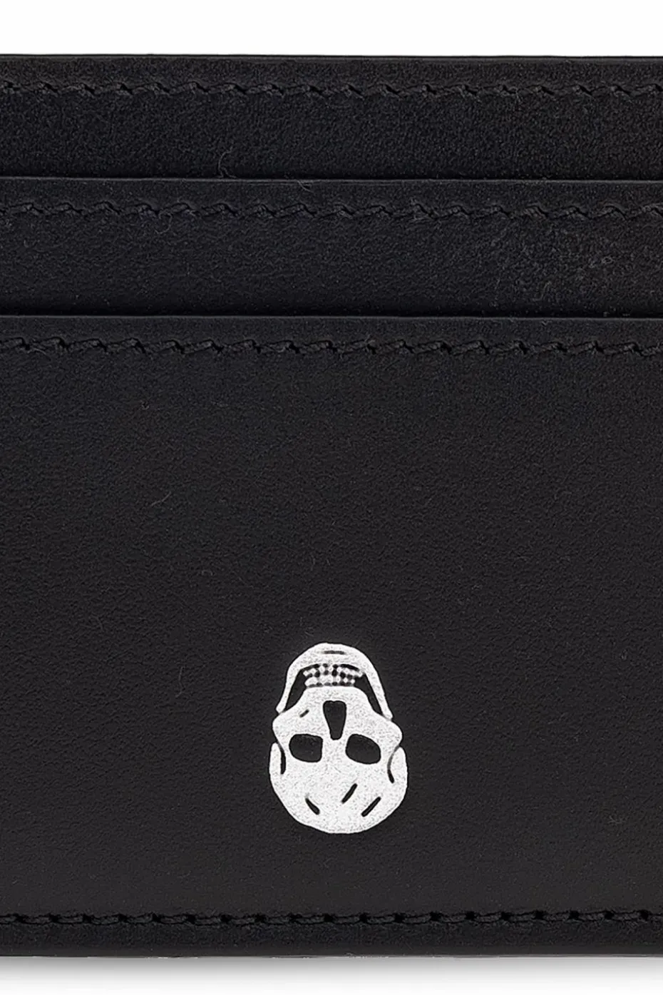 Alexander McQueen CZARNY Skórzane etui na karty