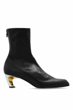 Alexander McQueen CZARNY Botki na obcasie