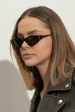 Alexander McQueen CZARNY Okulary przeciwsłoneczne