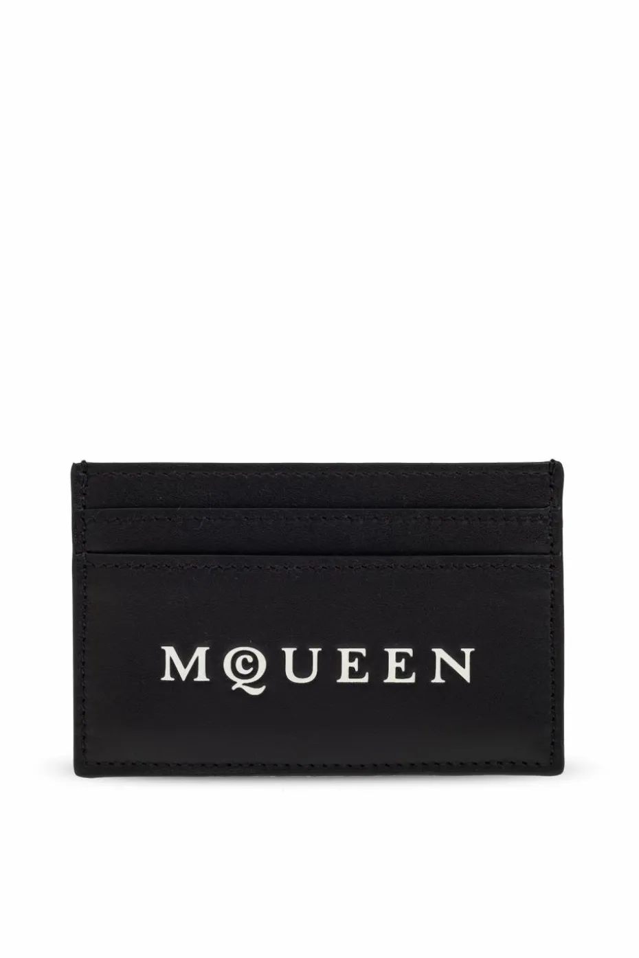 Alexander McQueen CZARNY Skórzane etui na karty