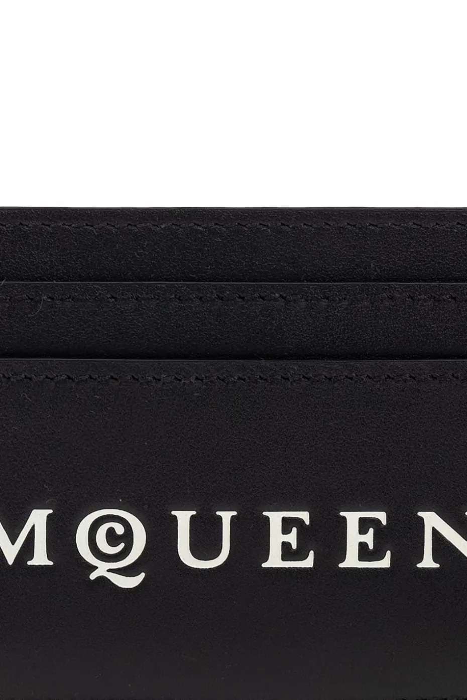 Alexander McQueen CZARNY Skórzane etui na karty