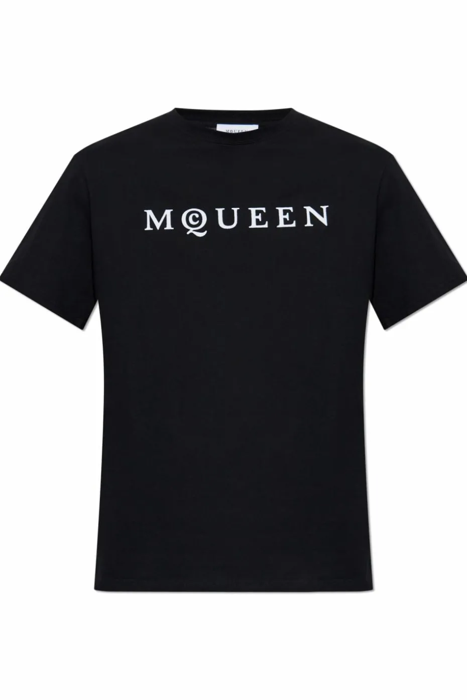 Alexander McQueen CZARNY T-shirt z logo