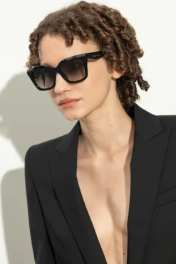 Alexander McQueen CZARNY Okulary przeciwsłoneczne