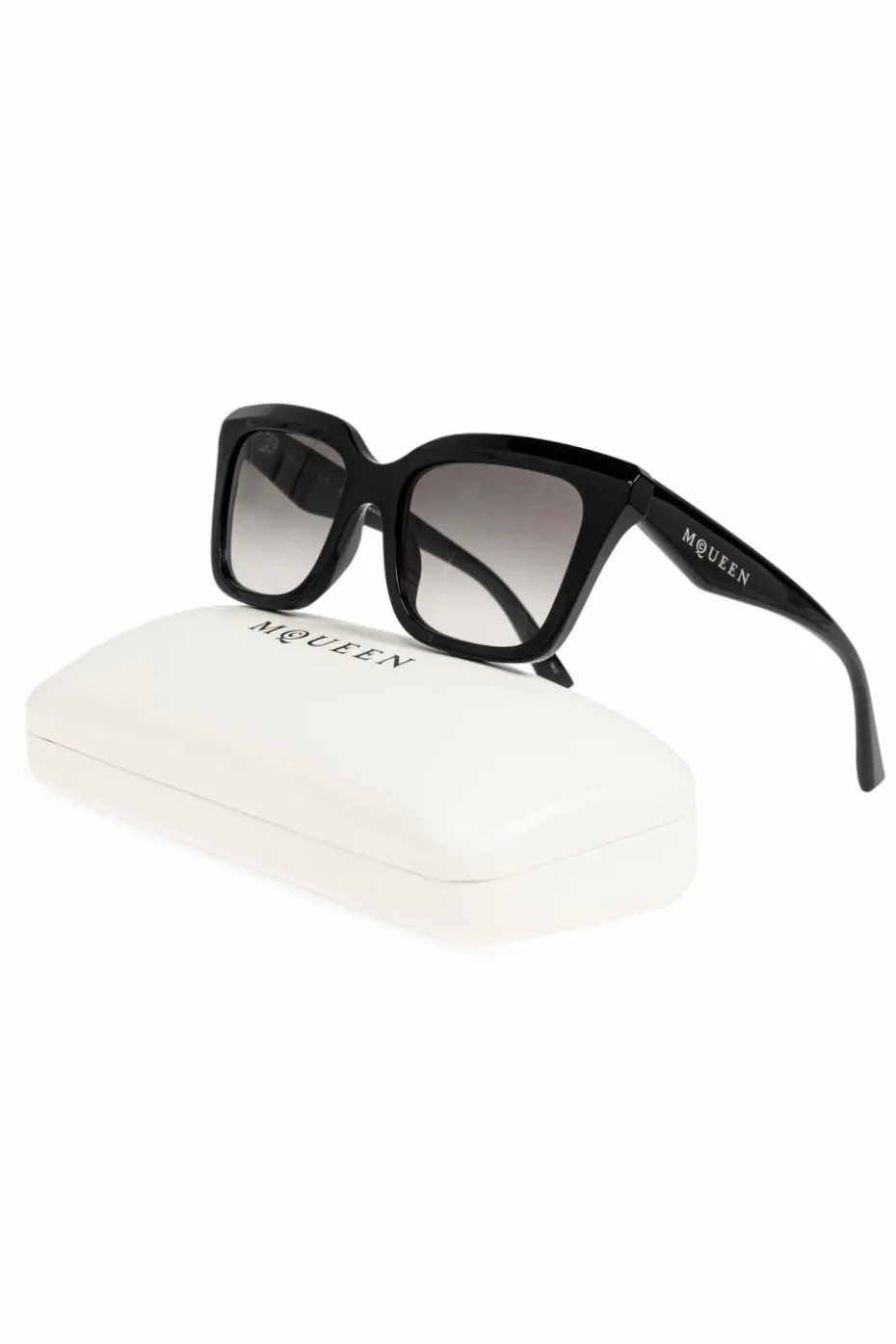 Alexander McQueen CZARNY Okulary przeciwsłoneczne