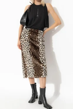 Alexander McQueen CZARNY Top z okrągłym dekoltem
