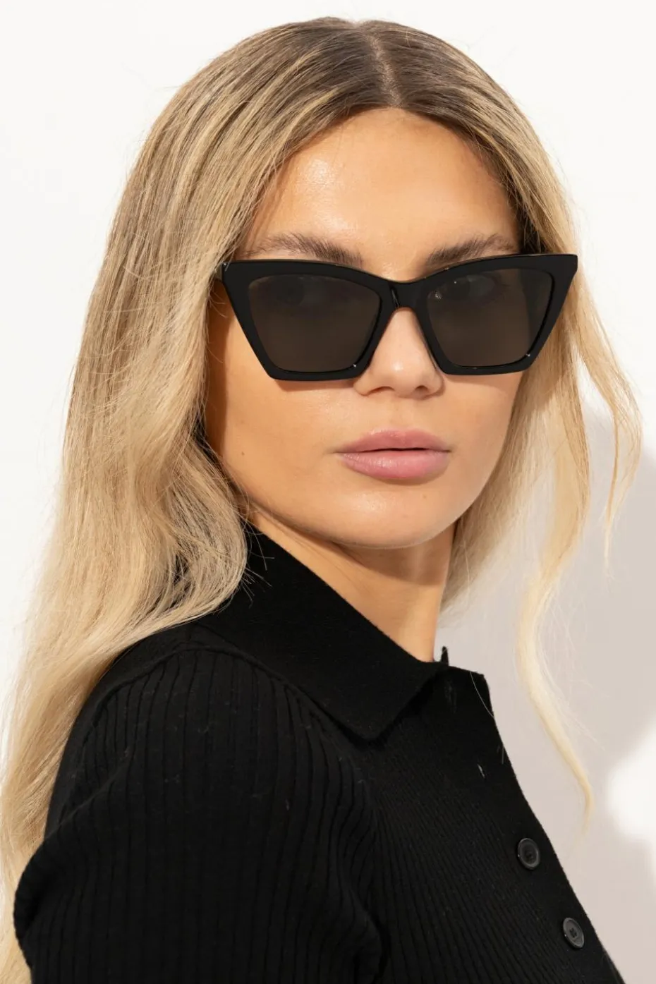 Alexander McQueen CZARNY Okulary przeciwsłoneczne