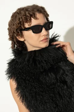 Alexander McQueen CZARNY Okulary przeciwsłoneczne