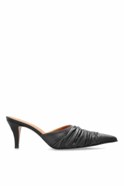 Alexander McQueen CZARNY Klapki na obcasie `Birdee`