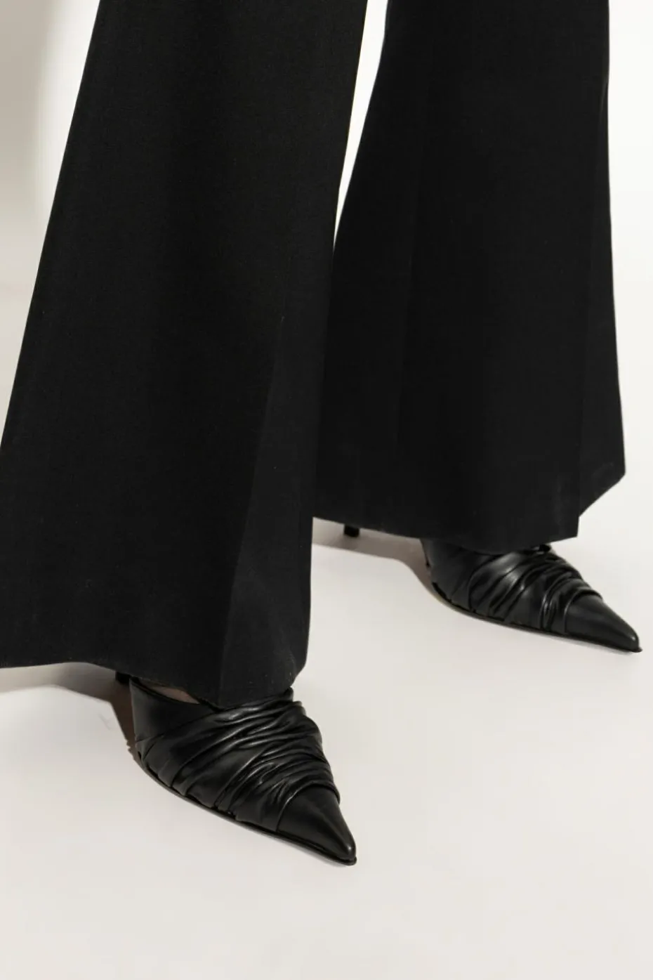 Alexander McQueen CZARNY Klapki na obcasie `Birdee`