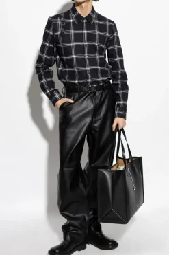 Alexander McQueen CZARNY Koszula ze wzorem w kratę