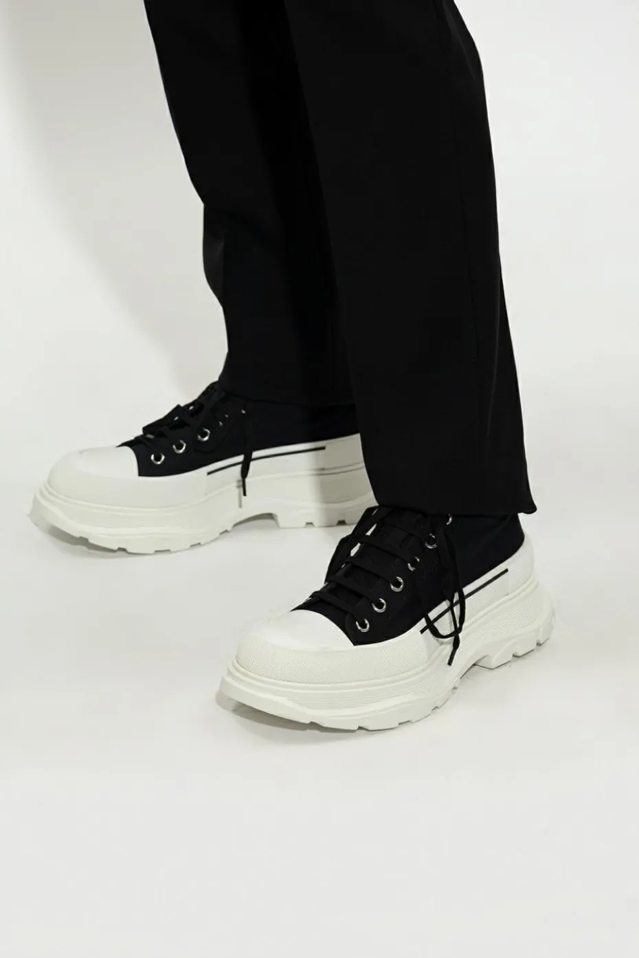 Alexander McQueen CZARNY Buty sportowe logo