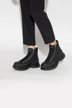 Alexander McQueen CZARNY Buty sportowe na platformie