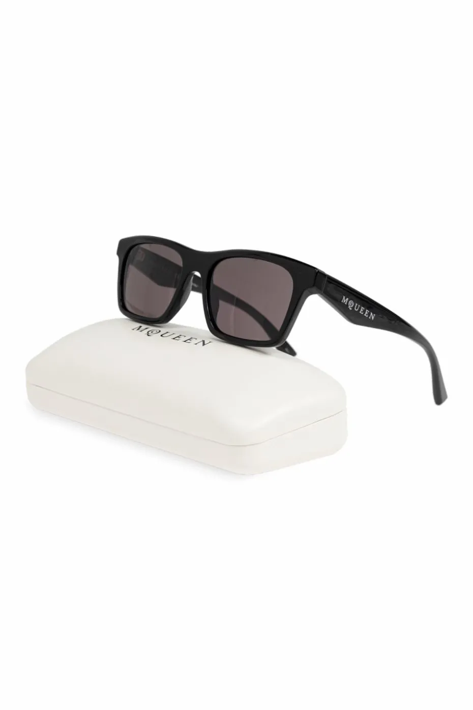 Alexander McQueen CZARNY Okulary przeciwsłoneczne
