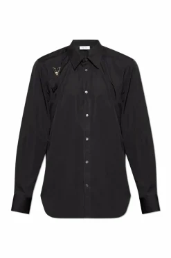 Alexander McQueen CZARNY Bawełniana koszula