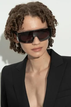 Alexander McQueen CZARNY Okulary przeciwsłoneczne