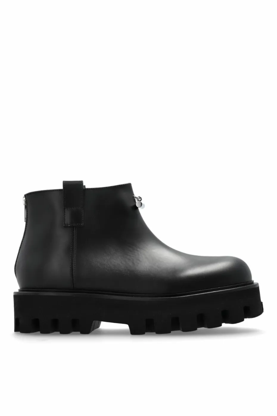 Alexander McQueen CZARNY Skórzane buty na platformie