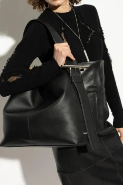 Alexander McQueen CZARNY Torba `T-Bar Sling`