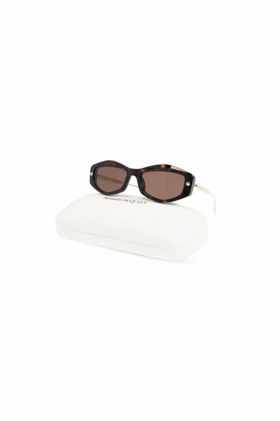 Alexander McQueen CZARNY Okulary przeciwsłoneczne
