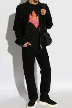 Alexander McQueen CZARNY Jeansy z logo