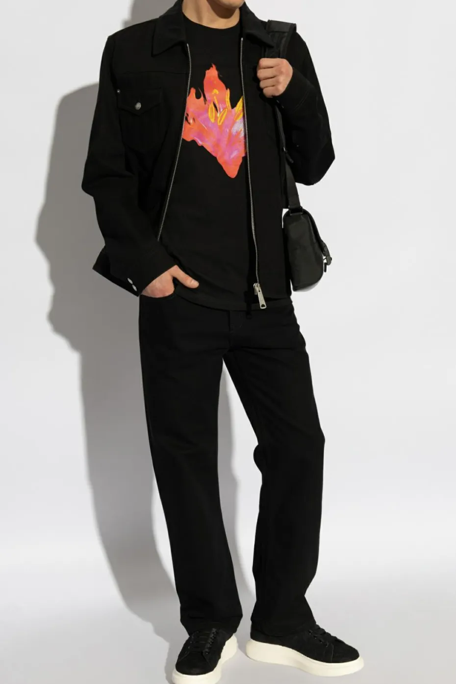 Alexander McQueen CZARNY Jeansy z logo