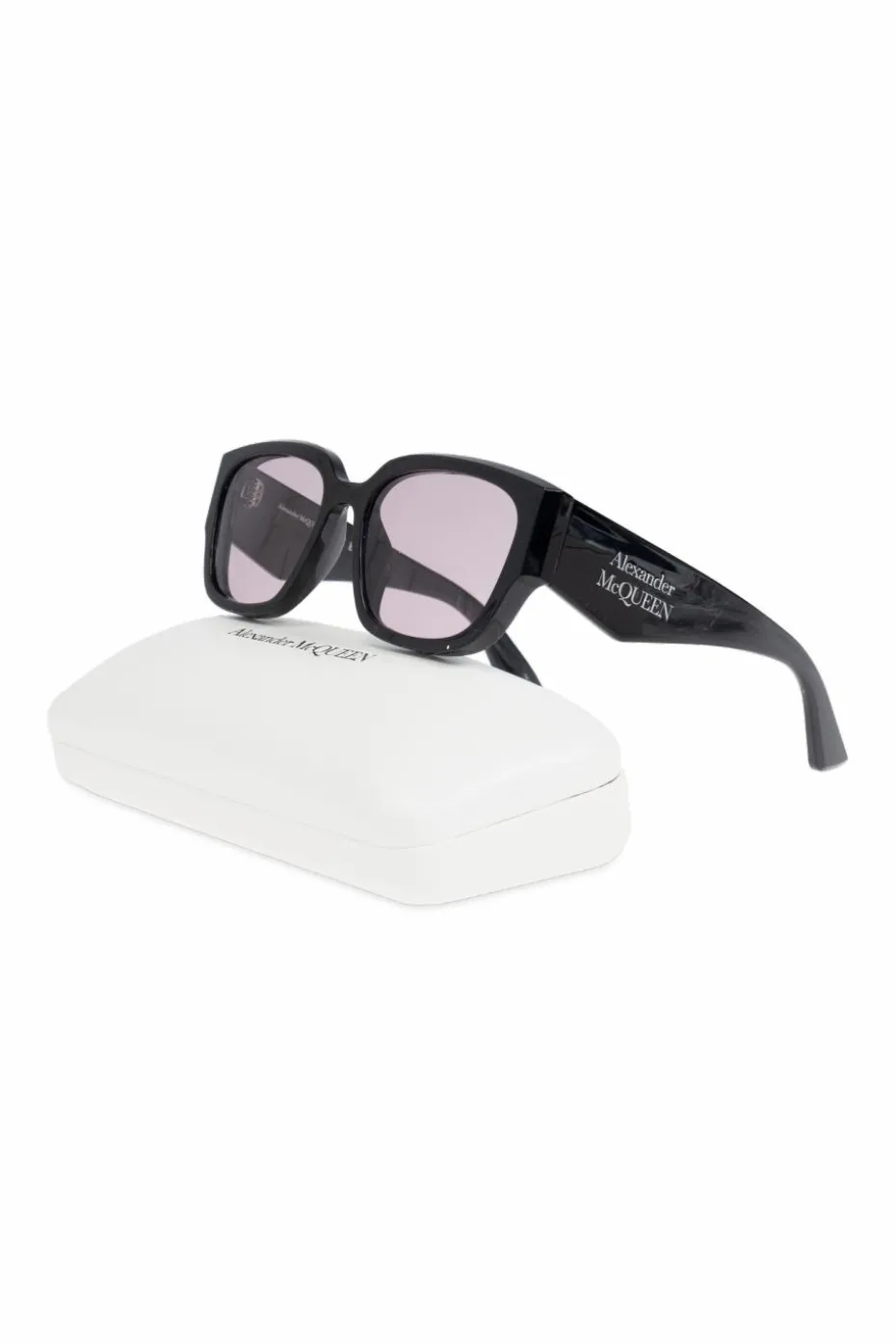 Alexander McQueen CZARNY Okulary przeciwsłoneczne