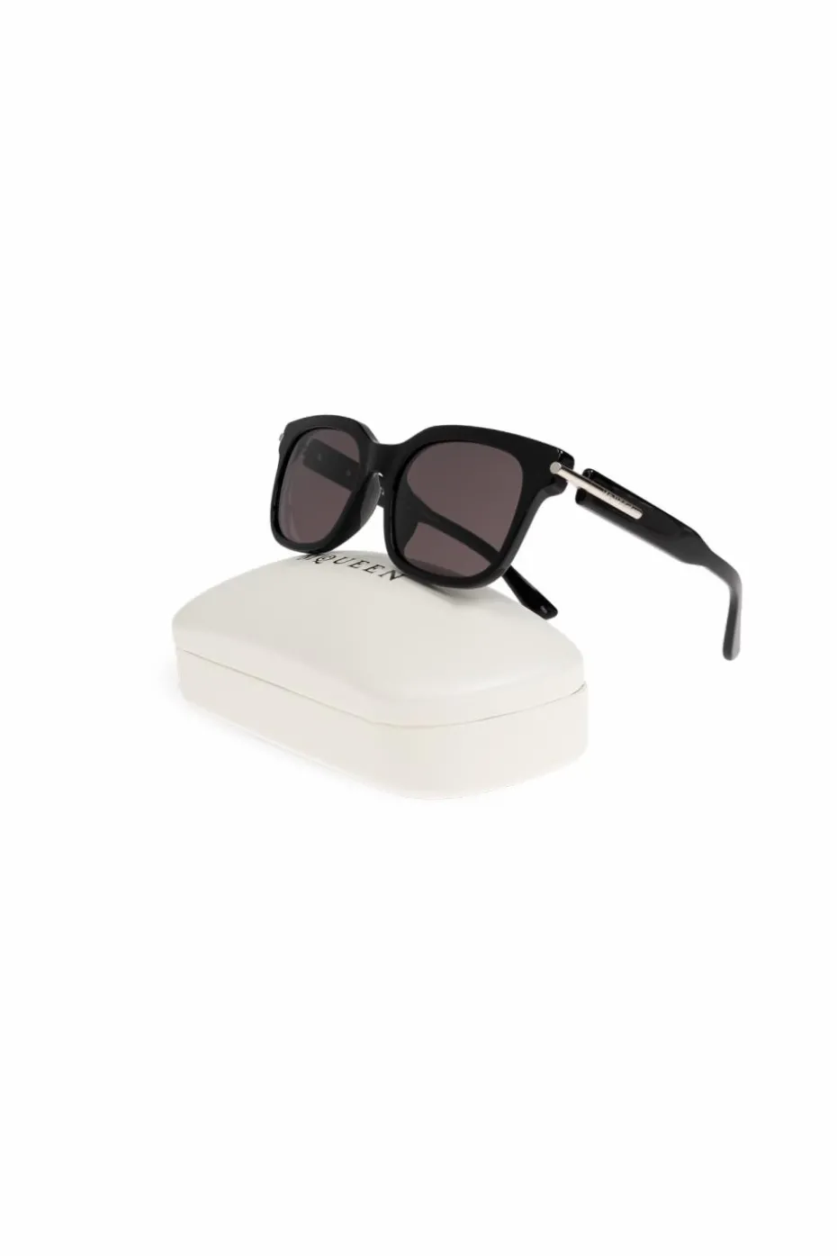 Alexander McQueen CZARNY Okulary przeciwsłoneczne