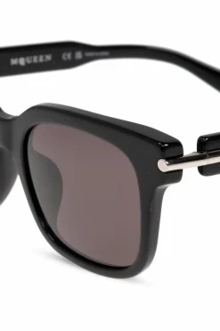 Alexander McQueen CZARNY Okulary przeciwsłoneczne