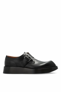 Alexander McQueen CZARNY Skórzane buty