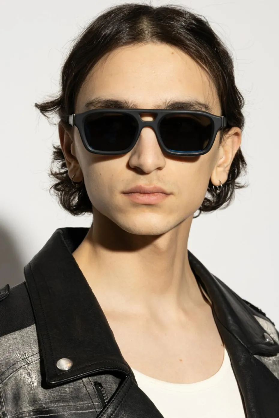 Alexander McQueen CZARNY Okulary przeciwsłoneczne