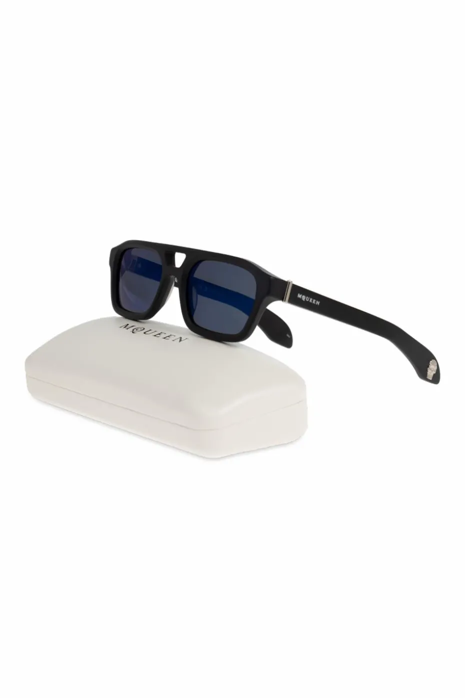Alexander McQueen CZARNY Okulary przeciwsłoneczne