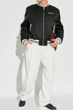 Alexander McQueen CZARNY Kurtka typu `bomber`