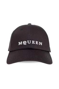 Alexander McQueen CZARNY Czapka z daszkiem