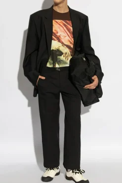 Alexander McQueen CZARNY Spodnie z kieszeniami