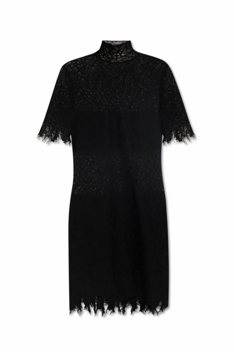Alexander McQueen CZARNY Koronkowa sukienka