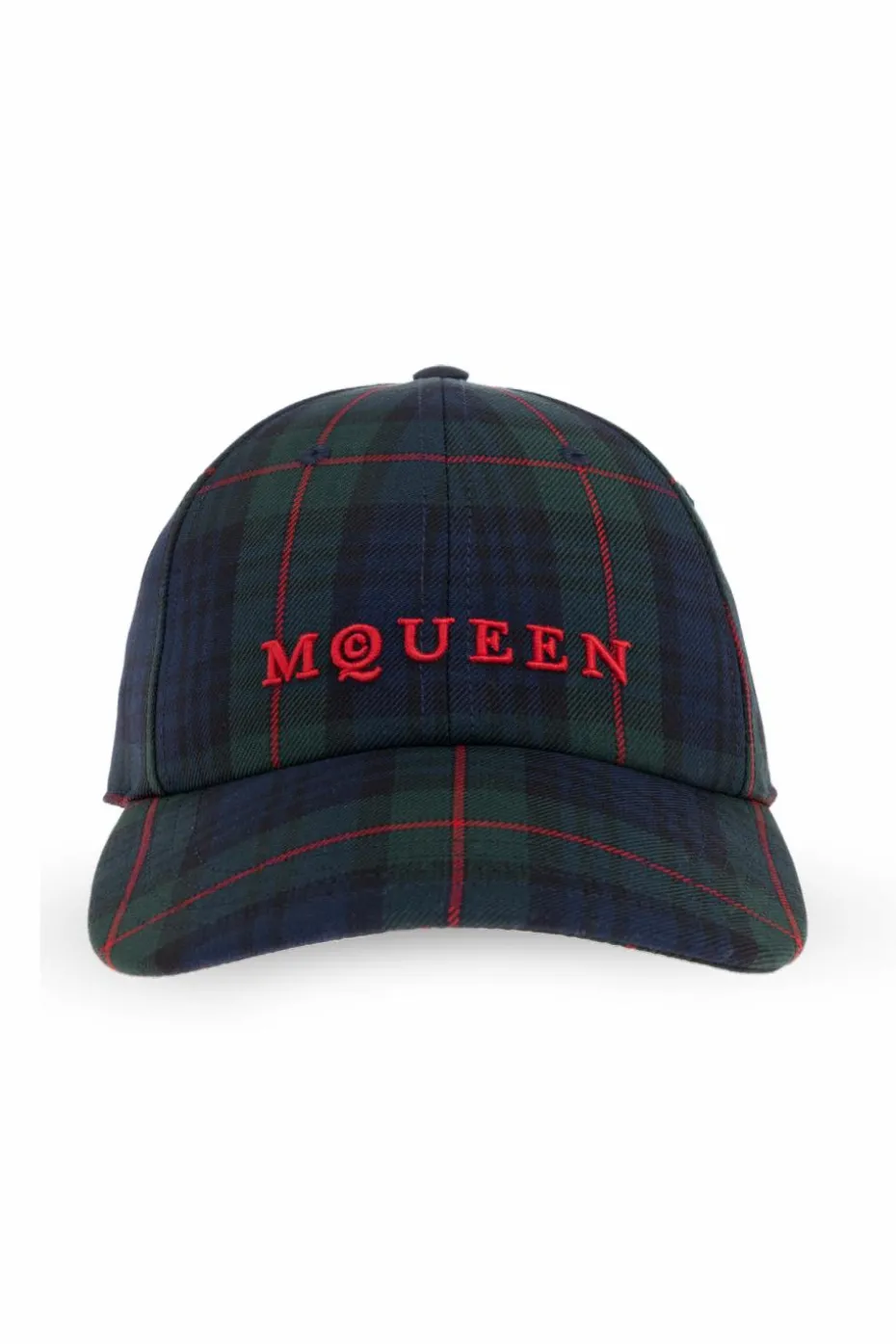 Alexander McQueen GRANATOWY Czapka z daszkiem
