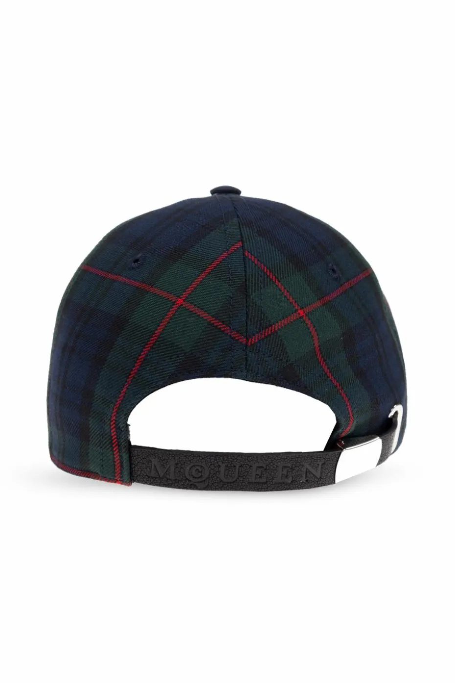 Alexander McQueen GRANATOWY Czapka z daszkiem