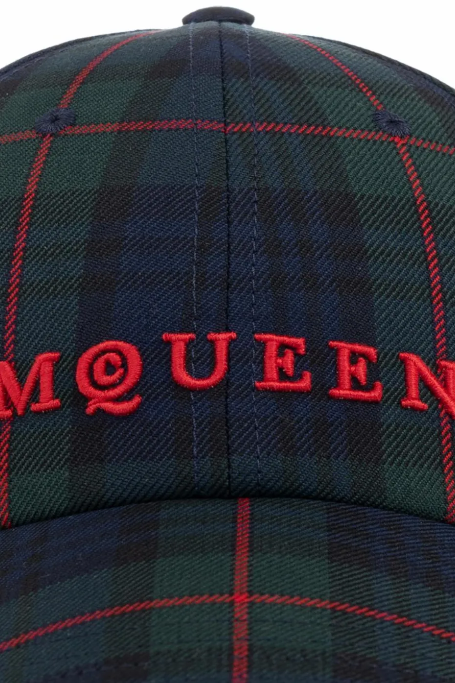 Alexander McQueen GRANATOWY Czapka z daszkiem