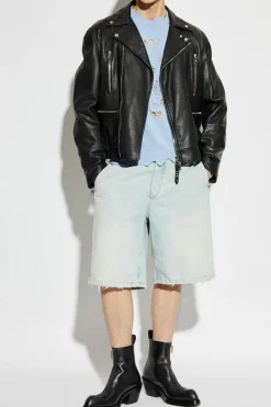 Alexander McQueen jasnoniebieski Bawełniany sweter