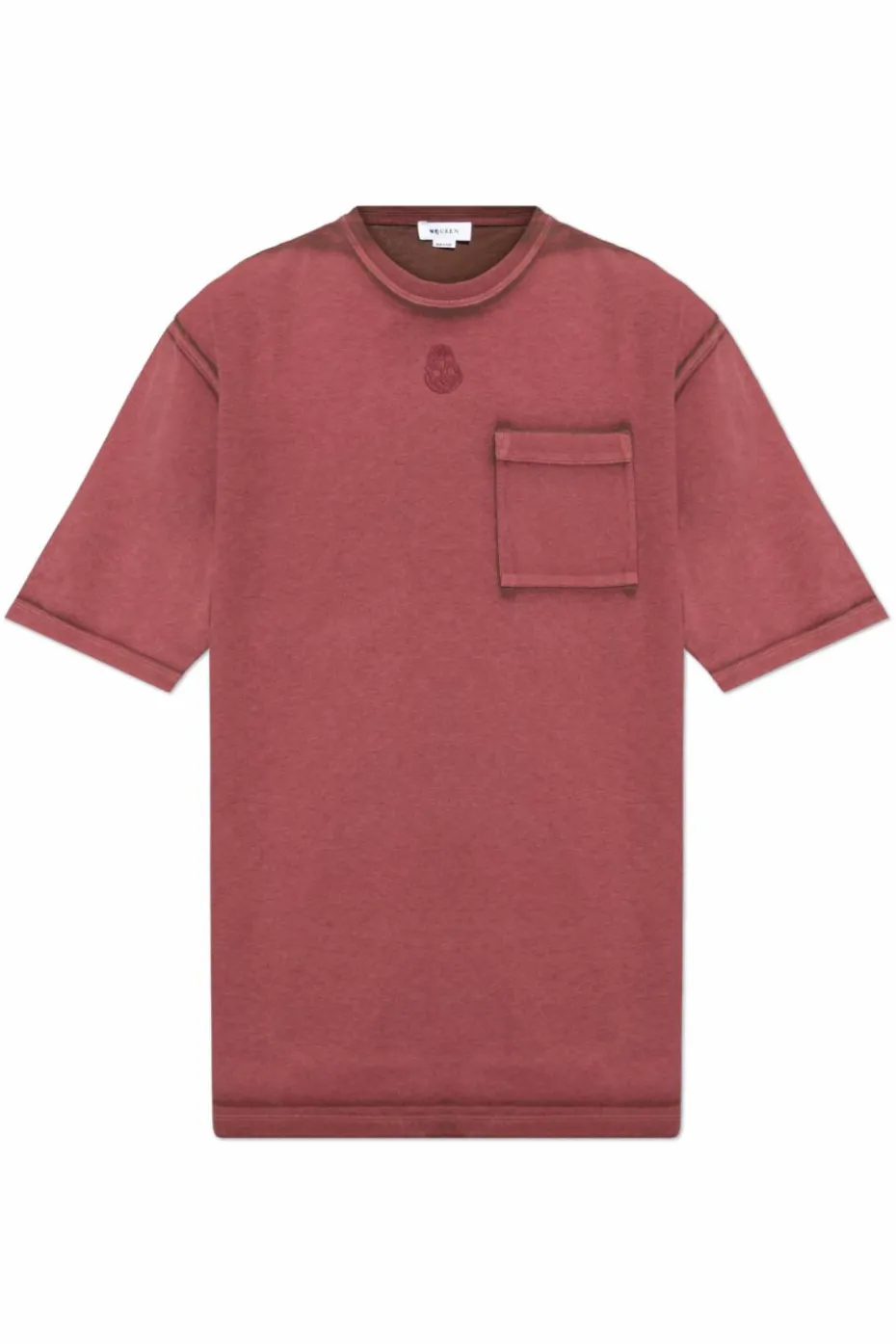 Alexander McQueen MULTIKOLOR T-shirt z kieszenią