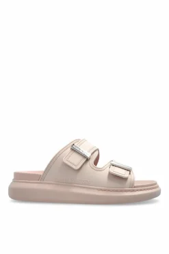 Alexander McQueen RÓŻOWY Klapki `Hybrid`