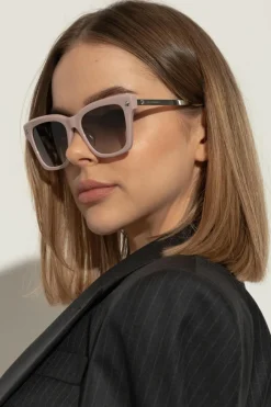 Alexander McQueen RÓŻOWY Okulary przeciwsłoneczne