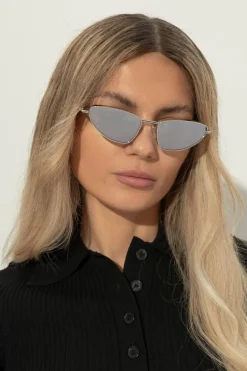 Alexander McQueen SREBRNY Okulary przeciwsłoneczne