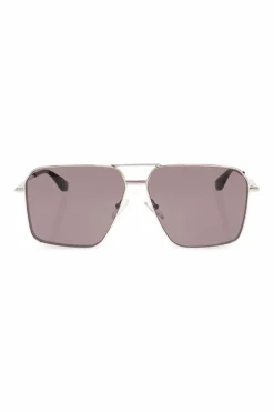Alexander McQueen SREBRNY Okulary przeciwsłoneczne