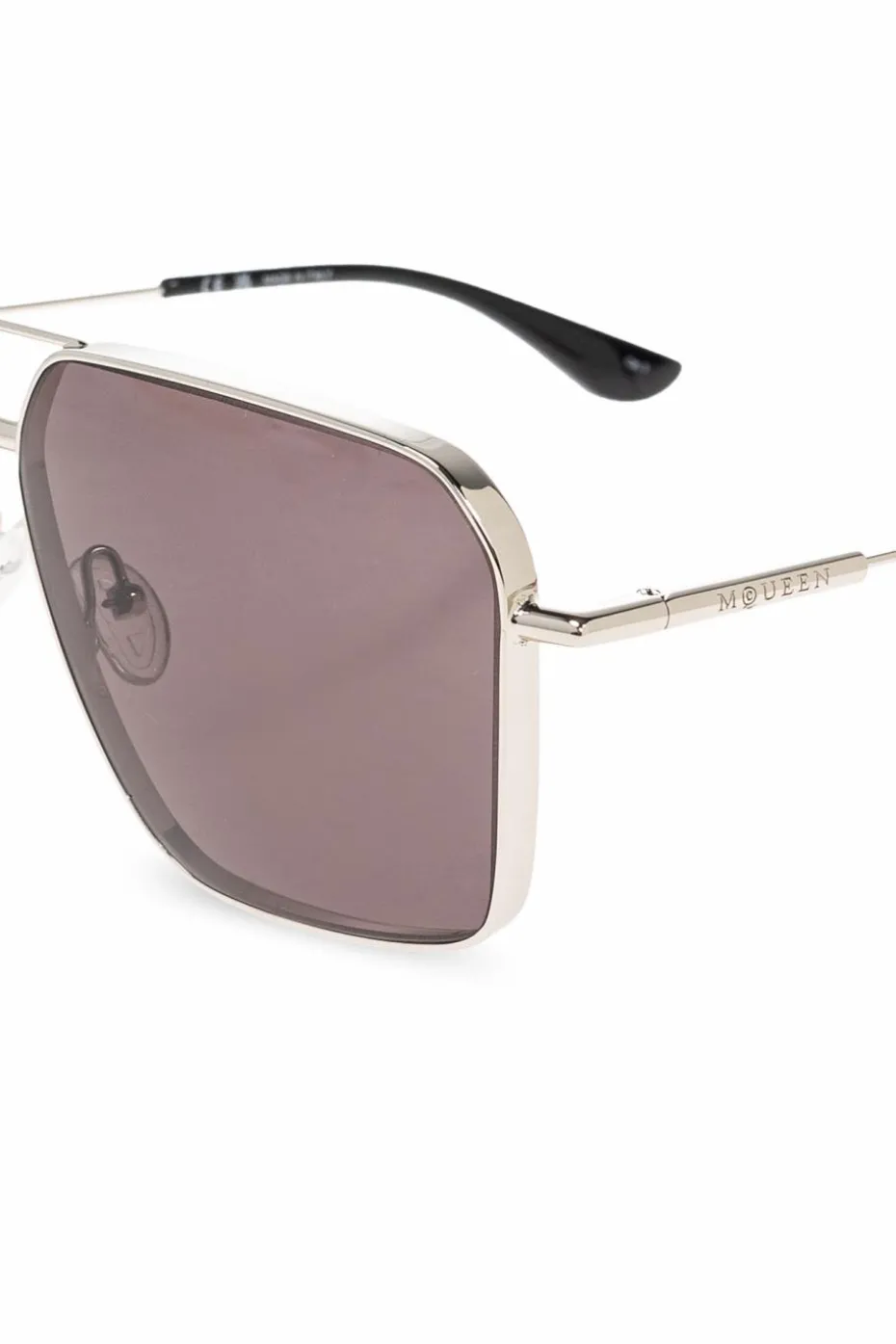 Alexander McQueen SREBRNY Okulary przeciwsłoneczne