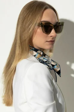 Alexander McQueen SZARY Okulary przeciwsłoneczne