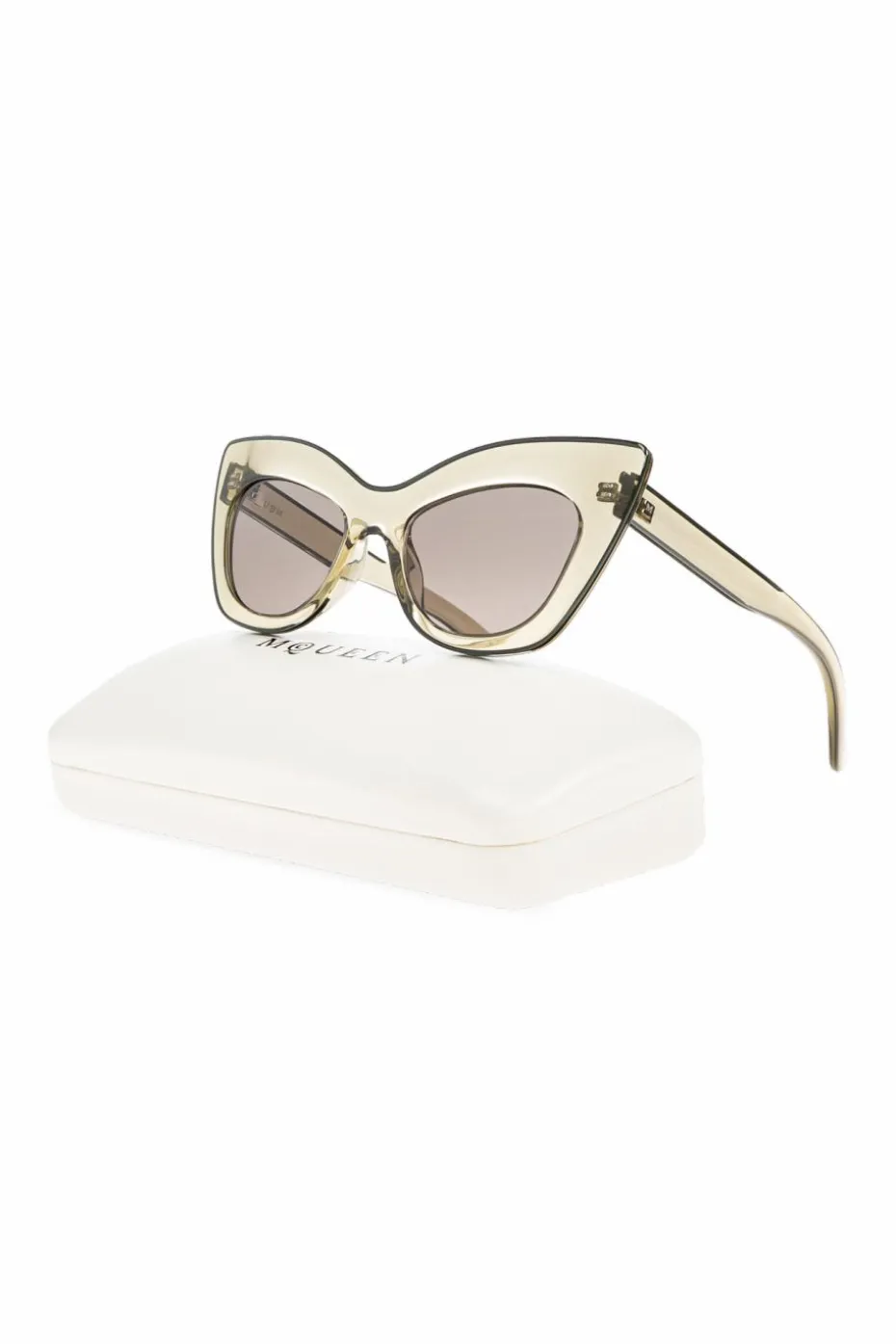 Alexander McQueen SZARY Okulary przeciwsłoneczne